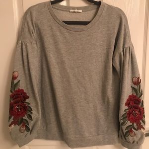 Pleione Embroidered Sweater